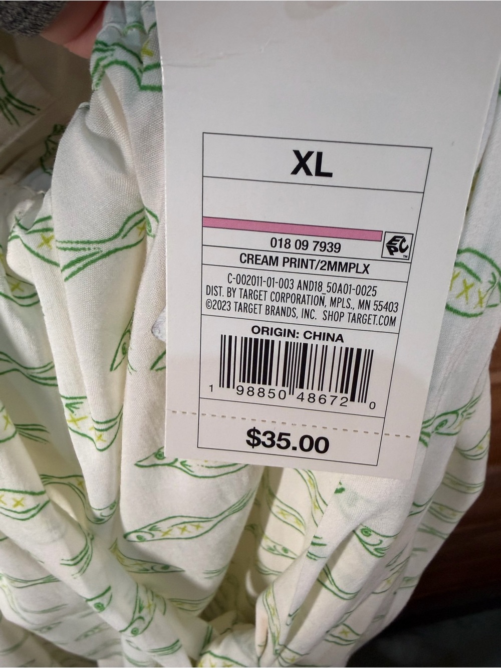 a new day White Maxi Dress with Light Green Fish Print 🩷 - Picture 4 of 8